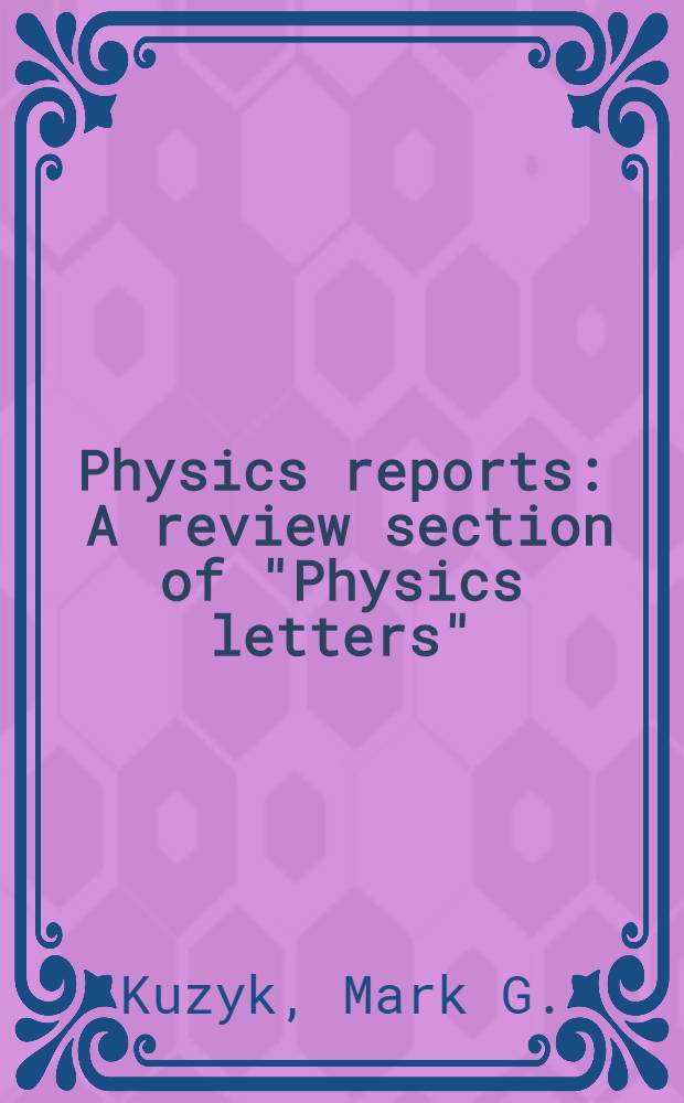 Physics reports : A review section of "Physics letters" (Sect. C). Vol. 529, № 4 : Sum rules and scaling in nonlinear optics