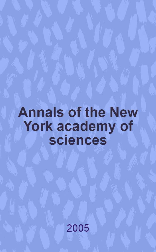 Annals of the New York academy of sciences : Late Lyceum of natural history. Vol.1047 : The Communicative cardiac cell