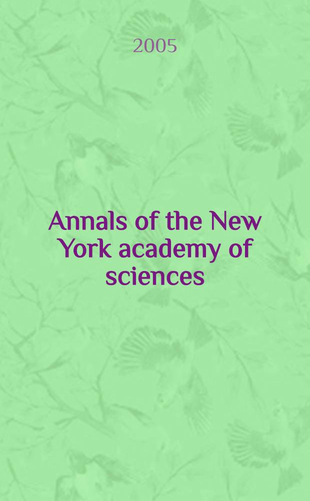 Annals of the New York academy of sciences : Late Lyceum of natural history. Vol.1056 : Natural products and molecular therapy