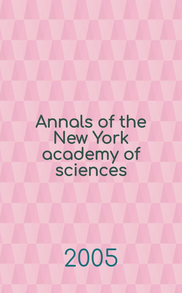 Annals of the New York academy of sciences : Late Lyceum of natural history. Vol.1057 : Reversal of aging