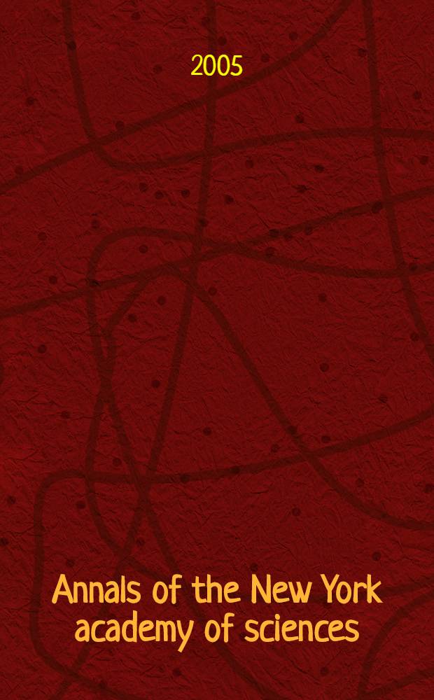 Annals of the New York academy of sciences : Late Lyceum of natural history. Vol.1058 : Therapeutic oligonucleotides