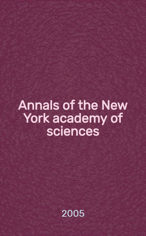 Annals of the New York academy of sciences : Late Lyceum of natural history. Vol.1061 : Testicular cell dynamocs and endocrine signaling
