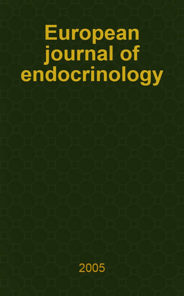 European journal of endocrinology : Formerly Acta ecdocrinologica Offic. j. of the Europ. federation of endocrine soc. Vol. 153, № 5