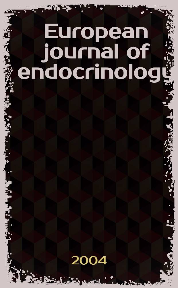 European journal of endocrinology : Formerly Acta ecdocrinologica Offic. j. of the Europ. federation of endocrine soc. 2004 к vol.151, suppl. 1 : Growth hormone update