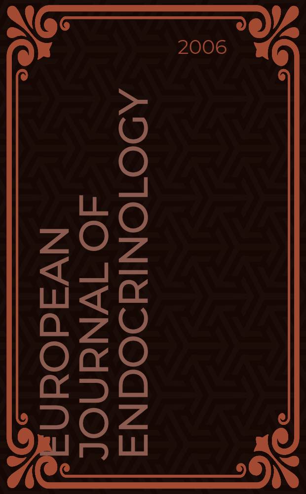 European journal of endocrinology : Formerly Acta ecdocrinologica Offic. j. of the Europ. federation of endocrine soc. 2006 к vol.155, suppl. 1 : Streching the houndaries of paediatric endocrinology