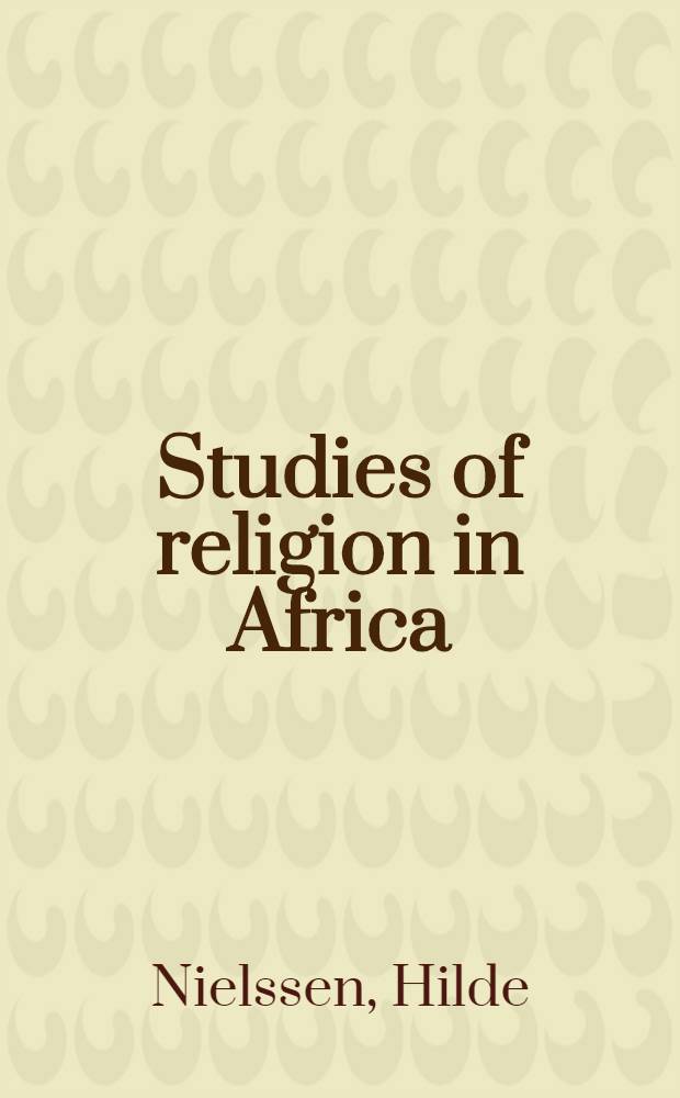Studies of religion in Africa : supplements to the Journal of religion in Africa. Vol. 40 : Ritual imagination = Ритуальное воображение