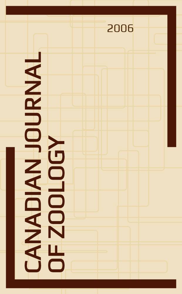 Canadian journal of zoology : [Formerly Section D. Canadian journal of research]. Vol. 84, № 7