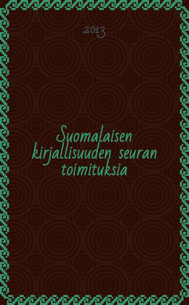 Suomalaisen kirjallisuuden seuran toimituksia : Leena Krohn ja allegorian kaupungit = Леена Крон и аллегория городов