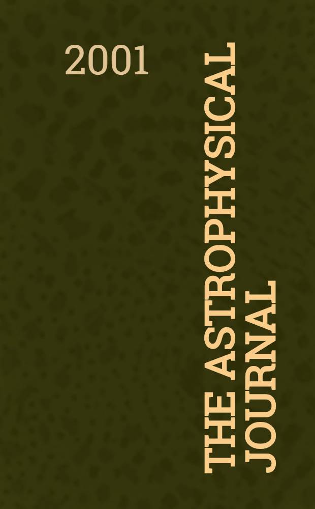 The Astrophysical journal : An international review of spectroscopy and astronomical physics. Vol.551, №1(P.2)