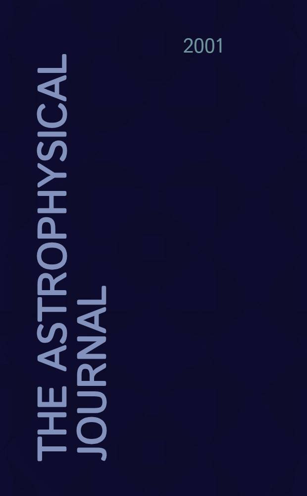 The Astrophysical journal : An international review of spectroscopy and astronomical physics. Vol.551, №2(P.2)