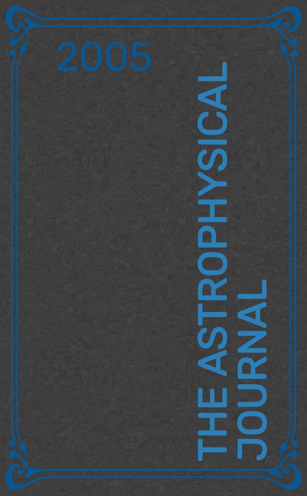 The Astrophysical journal : An international review of spectroscopy and astronomical physics. Vol.626, №2(P.2)