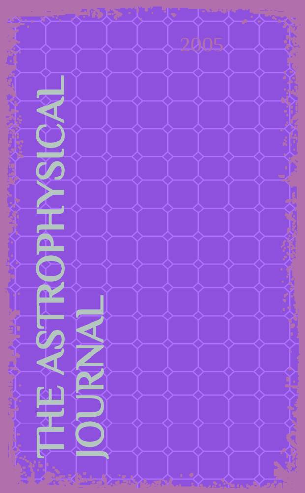 The Astrophysical journal : An international review of spectroscopy and astronomical physics. Vol.627, №2(P.2)