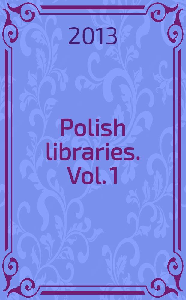 Polish libraries. Vol. 1