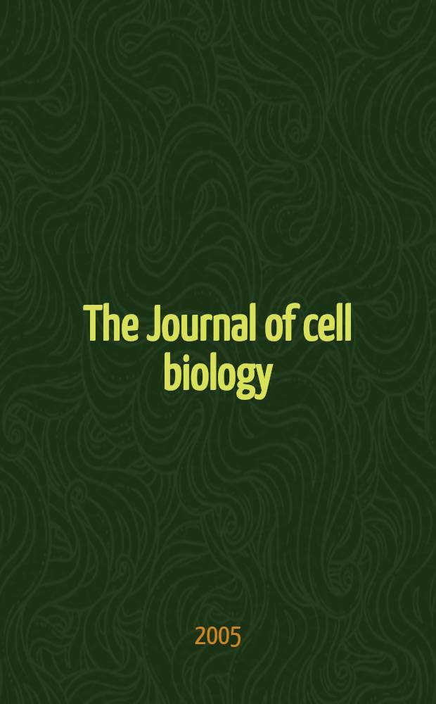 The Journal of cell biology : Formerly the Journal of biophysical and biochemical cytology. Vol. 168, № 2