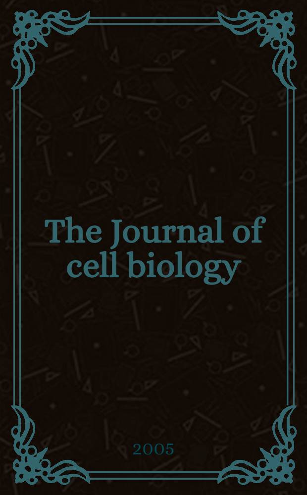 The Journal of cell biology : Formerly the Journal of biophysical and biochemical cytology. Vol. 170, № 3