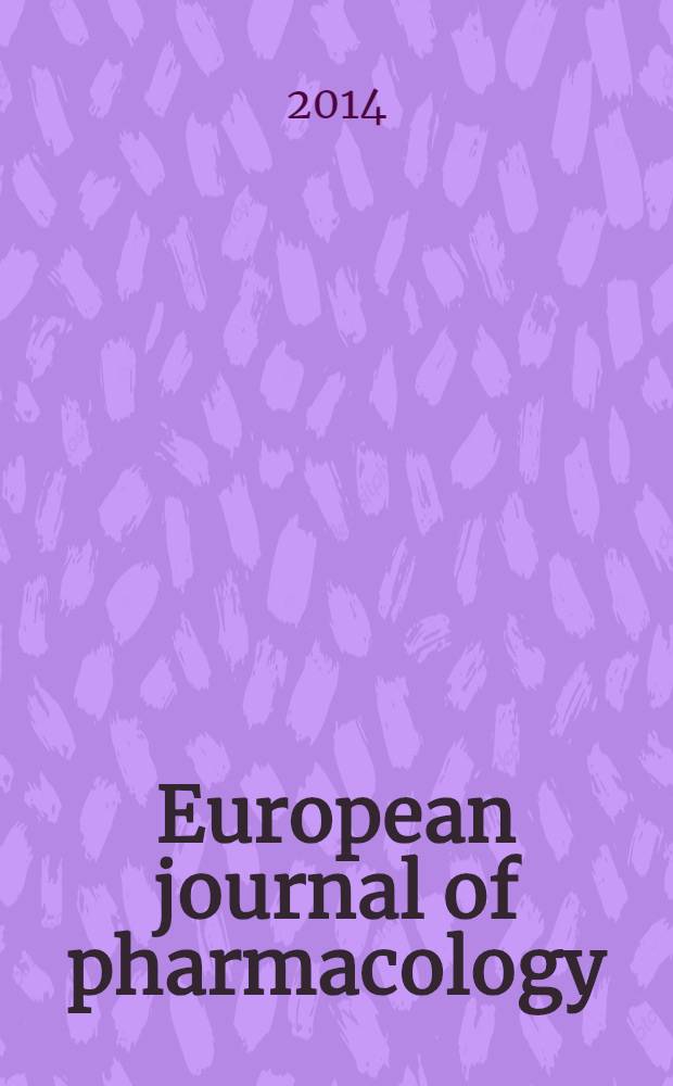 European journal of pharmacology : An intern. j. Vol. 723