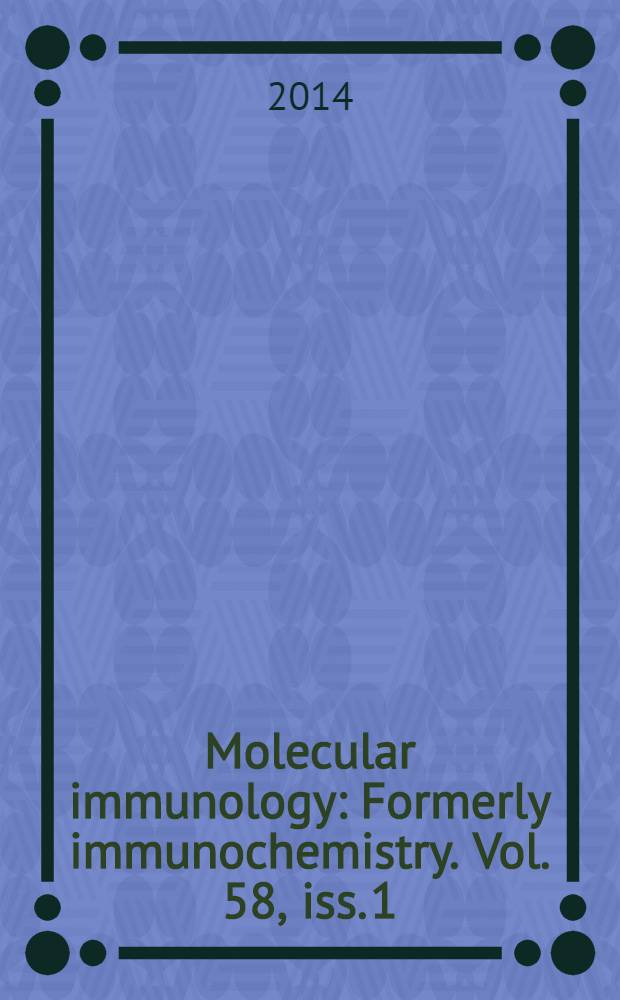 Molecular immunology : Formerly immunochemistry. Vol. 58, iss. 1