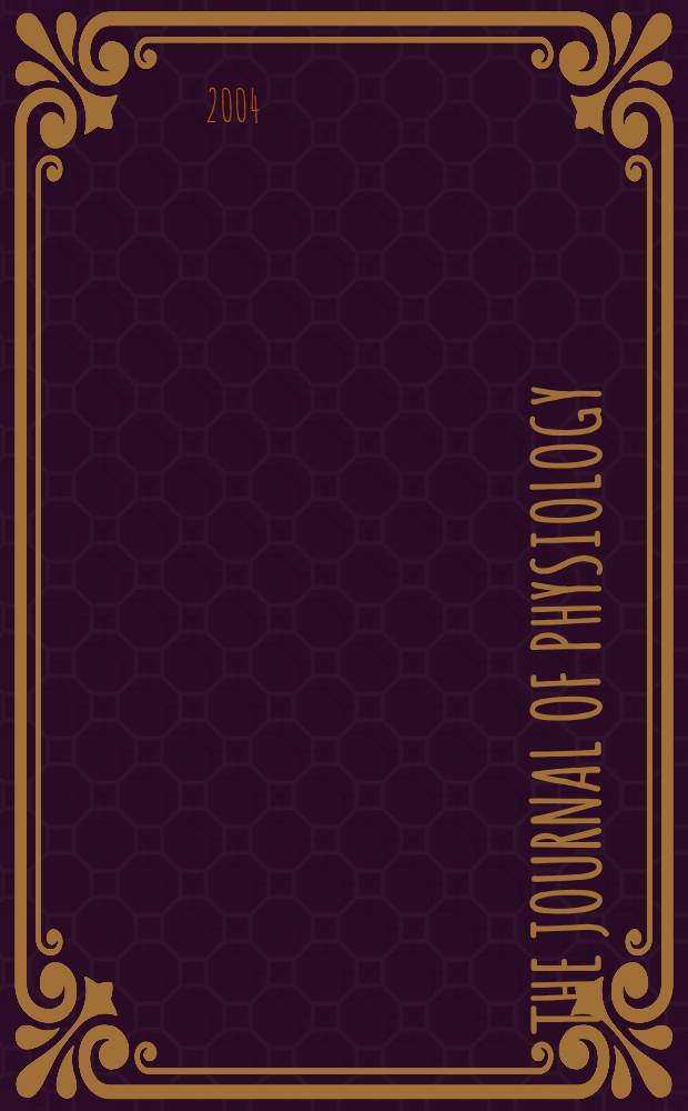 The Journal of physiology : Ed. for the Physiological society. Vol. 560, № 3