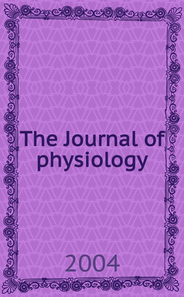 The Journal of physiology : Ed. for the Physiological society. Vol. 561, № 1