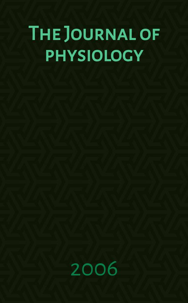 The Journal of physiology : Ed. for the Physiological society. Vol. 573, № 2