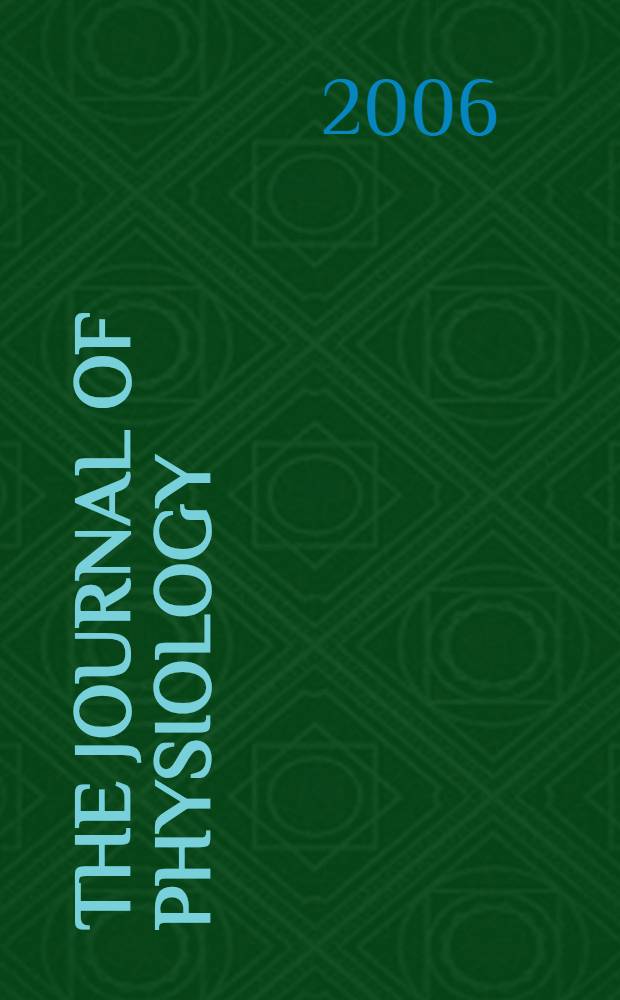 The Journal of physiology : Ed. for the Physiological society. Vol. 573, № 3