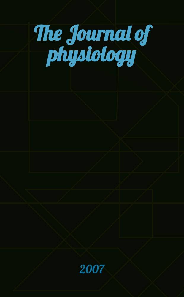 The Journal of physiology : Ed. for the Physiological society. Vol. 580, № 1