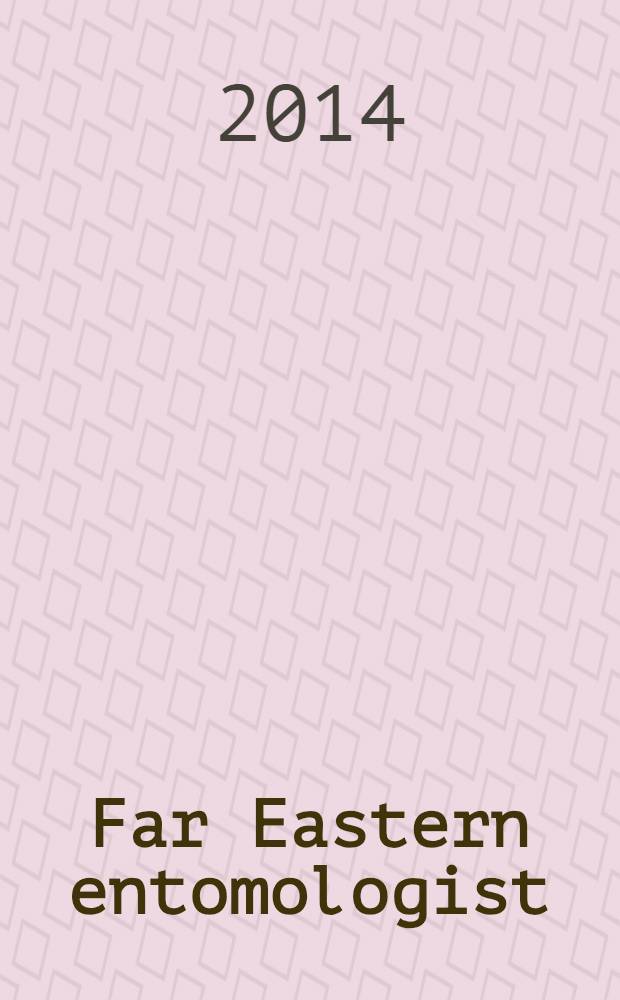 Far Eastern entomologist : J. publ. by Far East branch of the Russ. entomological soc. a. Lab. of entomology Inst. of biology a. pedology. № 273 : Taxonomy of the katydids (Orthoptera: Tettigoniidae) from East Asia and adjacent islands