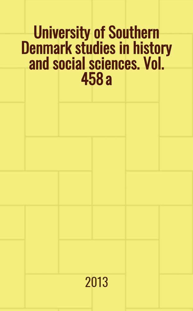 University of Southern Denmark studies in history and social sciences. Vol. 458[a] : "Der truer os i tiden" = "Угрозы и время": культурные дебаты в Дании 1950-х по поводу позиции общества в отношении холодной войны