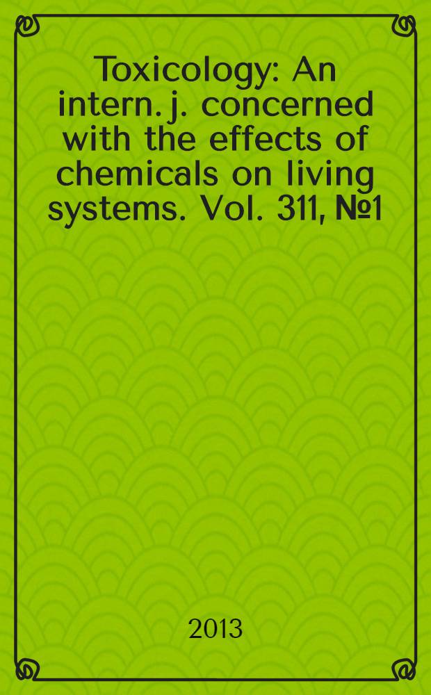 Toxicology : An intern. j. concerned with the effects of chemicals on living systems. Vol. 311, № 1/2 : Gender differences in neurotoxicity = Гендерная дифференциация в нейротоксикологии.