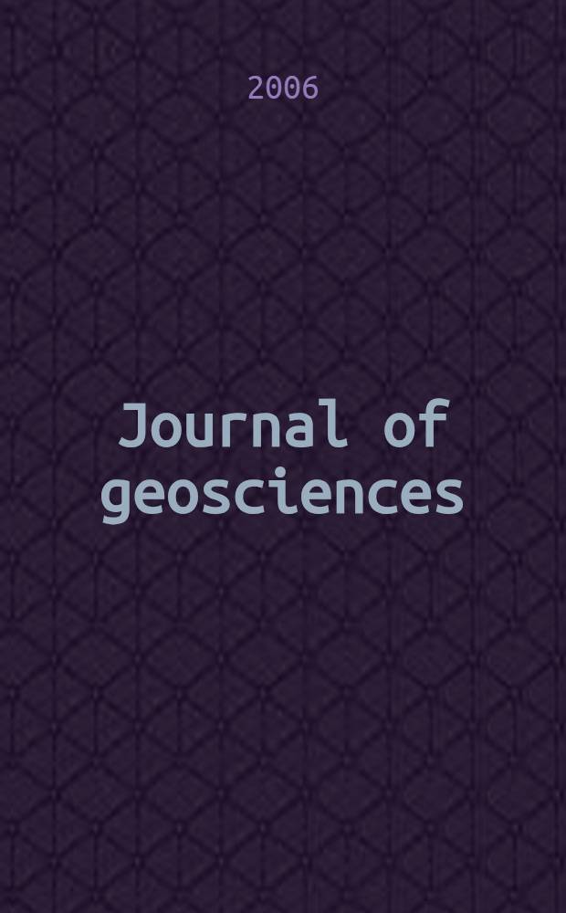 Journal of geosciences : Continuation of "Journal of the Inst. of polytechnics, Osaca city univ. Ser.G: Geoscience". Vol.49