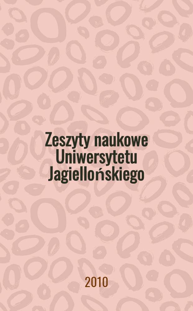 Zeszyty naukowe Uniwersytetu Jagiellońskiego