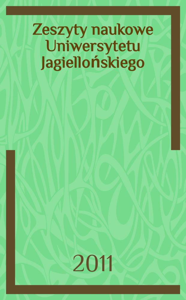 Zeszyty naukowe Uniwersytetu Jagiellońskiego