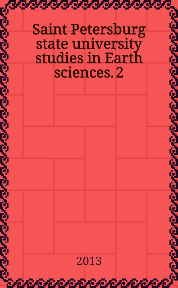 Saint Petersburg state university studies in Earth sciences. 2 : Crystal chemistry of natural and synthetic titanium and molibdenum oxocompounds