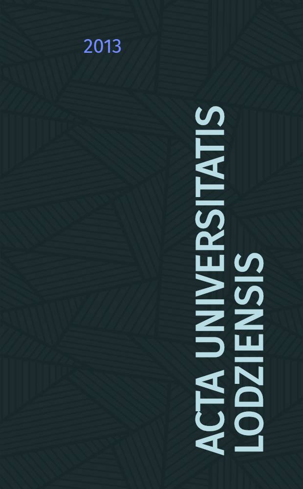 Acta Universitatis Lodziensis : Dysfunkcje i patologie w sferze zarządzania zasobami ludzkimi = Дисфункции и патологии в сфере управления человеческими ресурсами