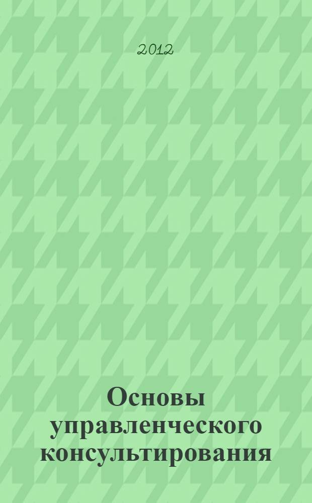 Основы управленческого консультирования : учебно-практическое пособие