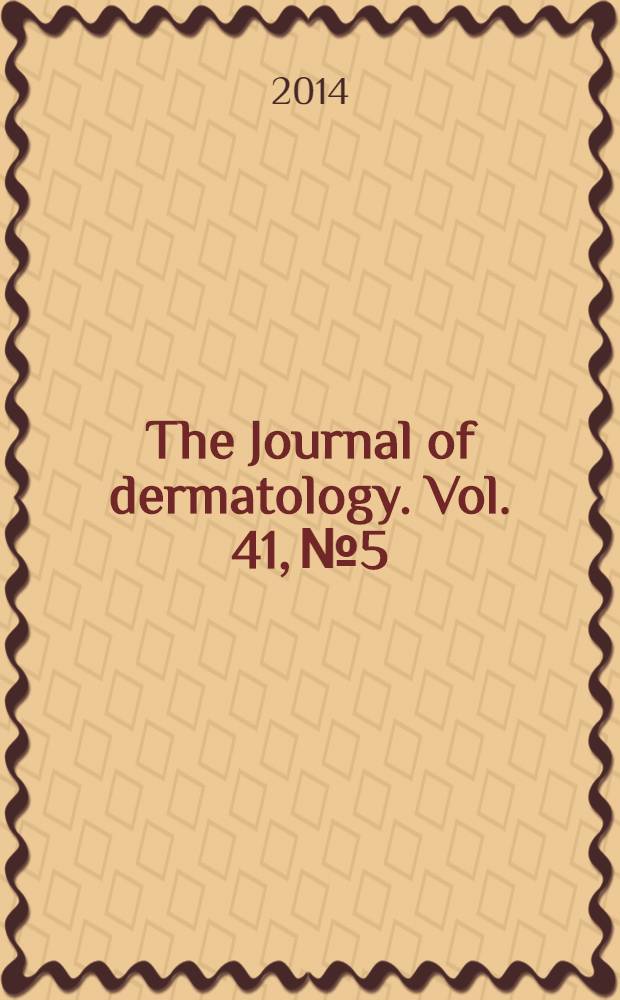 The Journal of dermatology. Vol. 41, № 5