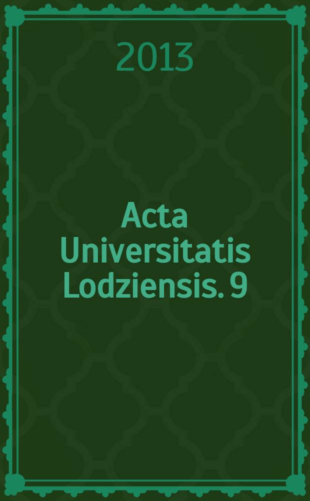 Acta Universitatis Lodziensis. 9 : Aktualne problemy semantyki i pragmatyki = Актуальные проблемы семантики и прагматики