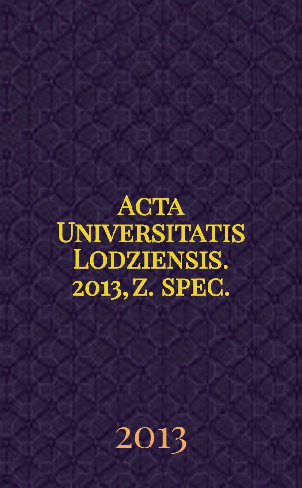 Acta Universitatis Lodziensis. 2013, z. spec. : Współczesny dramat rosyjski