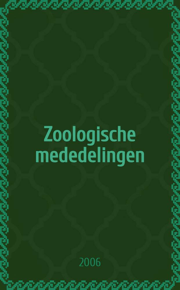 Zoologische mededelingen : Uitg. door het Rijksmuseum van natuurlijke historie te Leiden. 80, №2