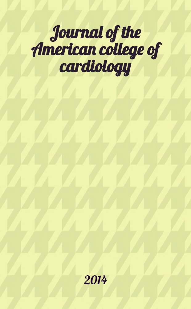 Journal of the American college of cardiology : JACC. Vol. 63, № 1