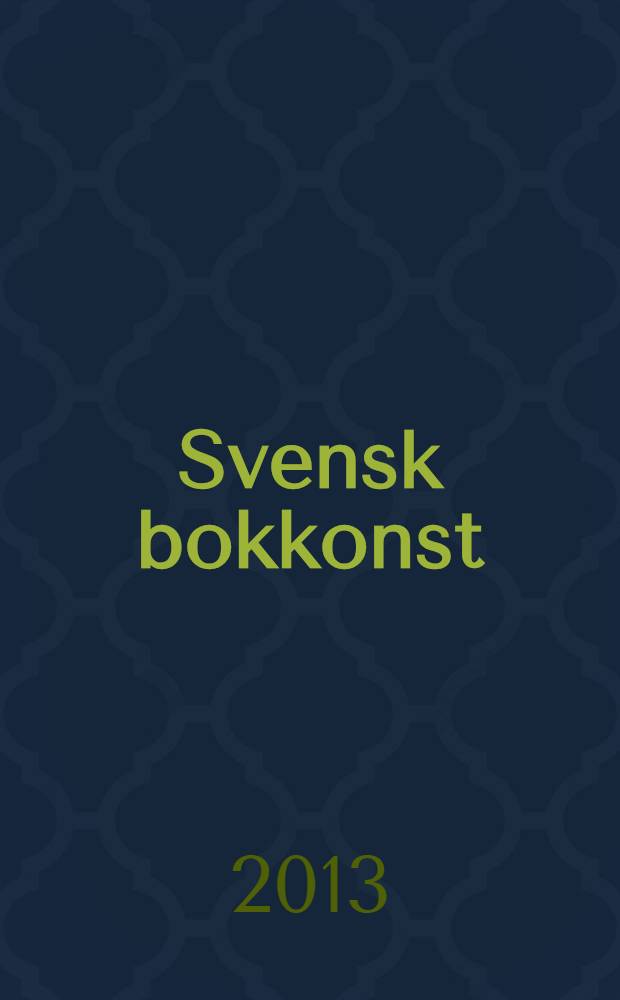 Svensk bokkonst