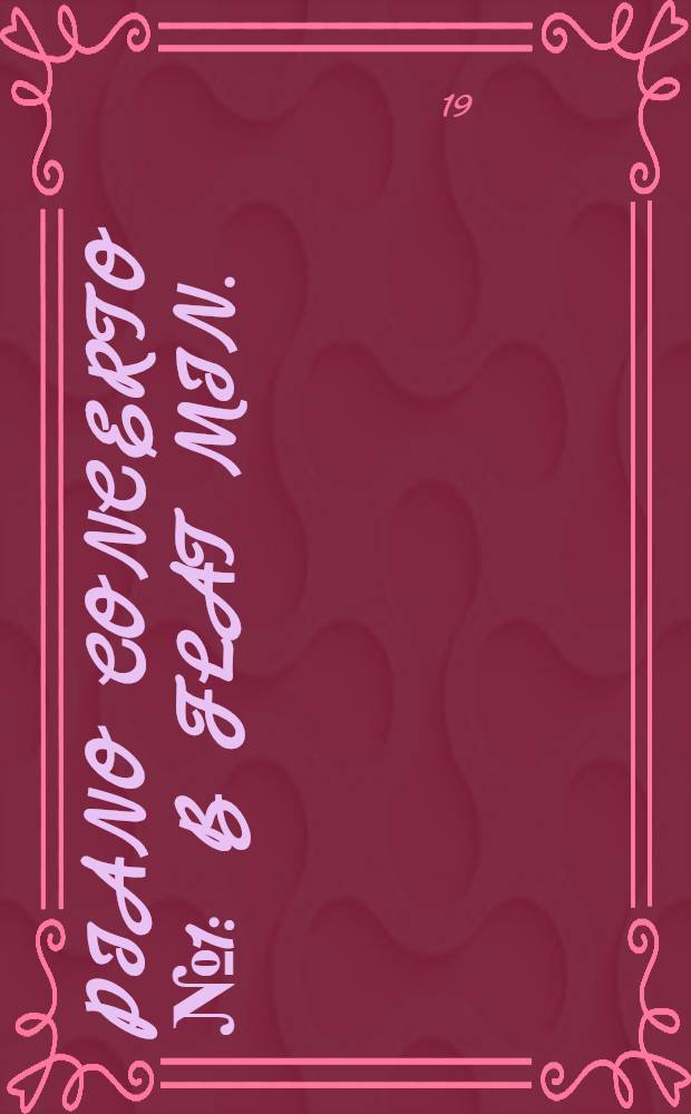 Piano concerto № 1 : b flat min. : op. 23