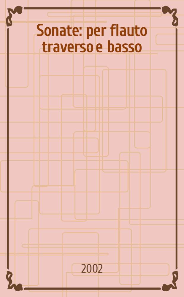 4 Sonate : per flauto traverso e basso : RV 48-51