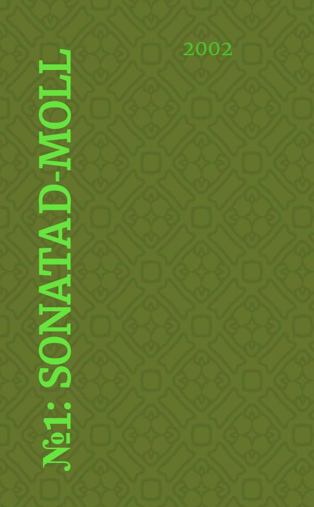 № 1 : Sonata d-moll ; Sonata g-moll