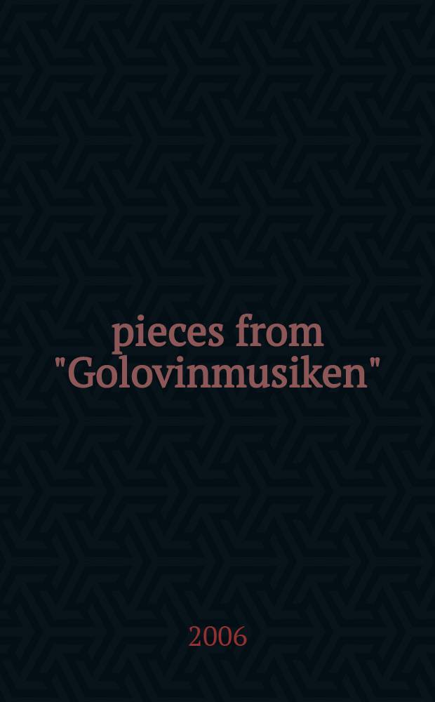 21 pieces from "Golovinmusiken" : for recorder quartet (S-A-T-B-recorder) : (1728)