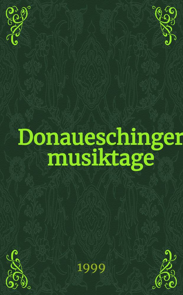 Donaueschinger musiktage (1998)