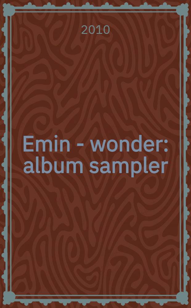 Emin - wonder : album sampler