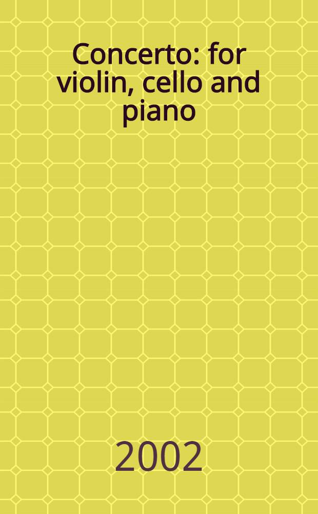 Concerto: for violin, cello and piano: C maj.: op. 56; Fantasy: for piano, chorus and orc.: op. 80 / L. van Beethoven; исполн.: C. Höhn, soprano (2), K. Kammerloher, soprano (2), A. Bönig, meo-soprano (2), E. Wottrich, tenor (2), P. Lindskog, tenor (2), R. Pape, baritone (2), I. Perlman, violin (1), Y.-Y. Ma, violoncello (1), D. Barenboim, piano (1, 2), Chor der Deutschen Staatsoper, chorus director E. Stoy (2), Berliner Philharmoniker, conductor D. Barenboim (2)