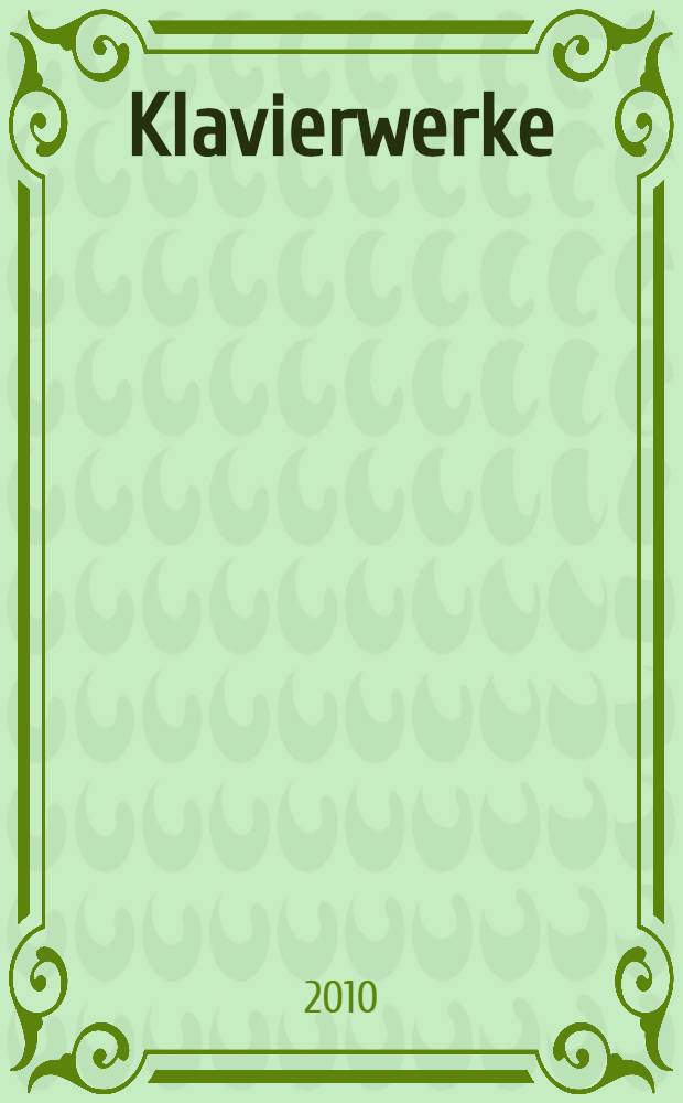 Klavierwerke