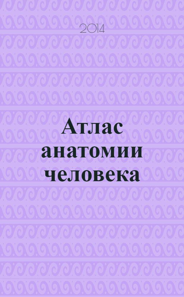 Атлас анатомии человека : учебное пособие для студентов медицинских вузов в 4 т. Т. 1 : Учение о костях, соединении костей и мышцах